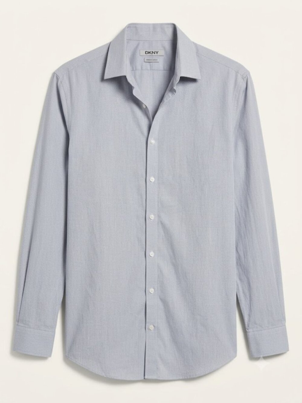 DKNY Blue Dress Shirt Classic Long-Sleeve - SZ M